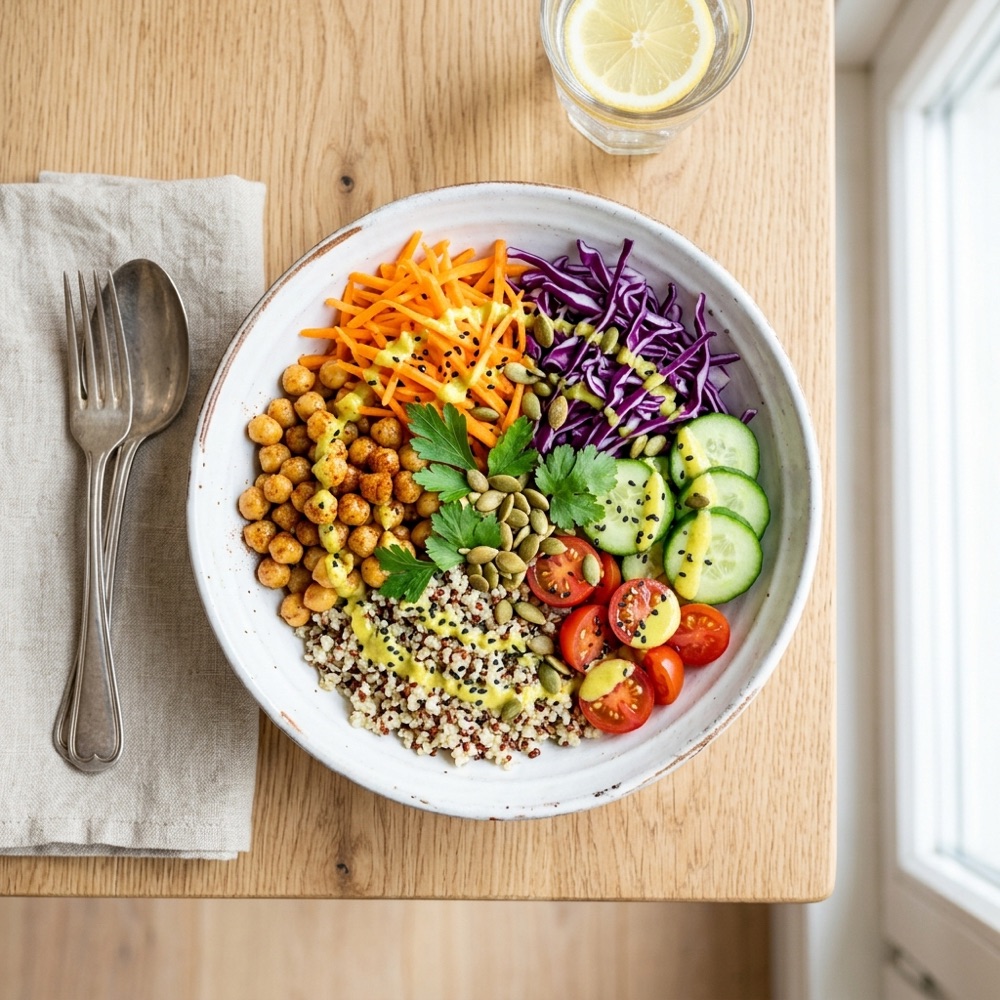 Rainbow grain bowl