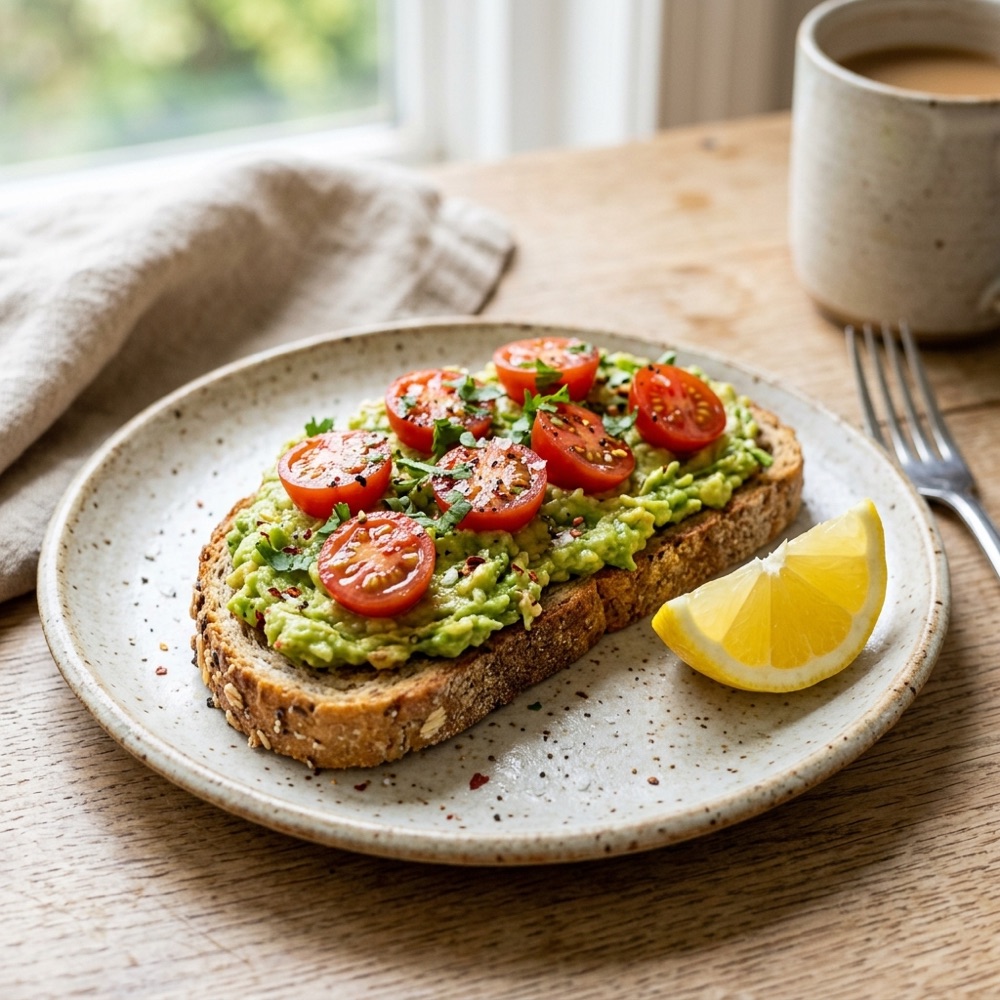 Avocado and tomato toast
